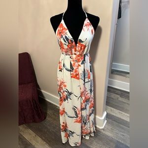 SHEIN long backless dress